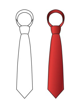 Tie design clipart