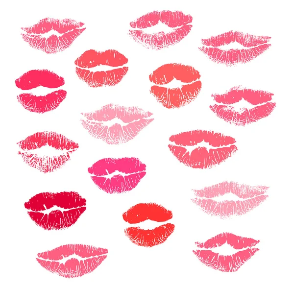 Sammlung von Lippen — Stockvektor