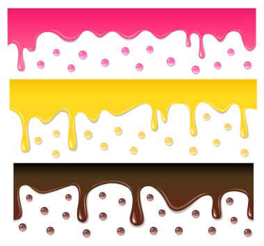 Vector seamless drips clipart