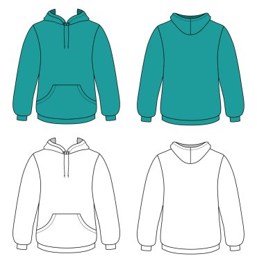 Download blank hoodie premium vector download for commercial use ...