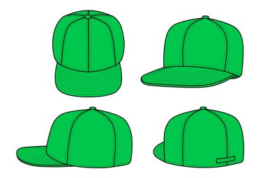 Green rap cap