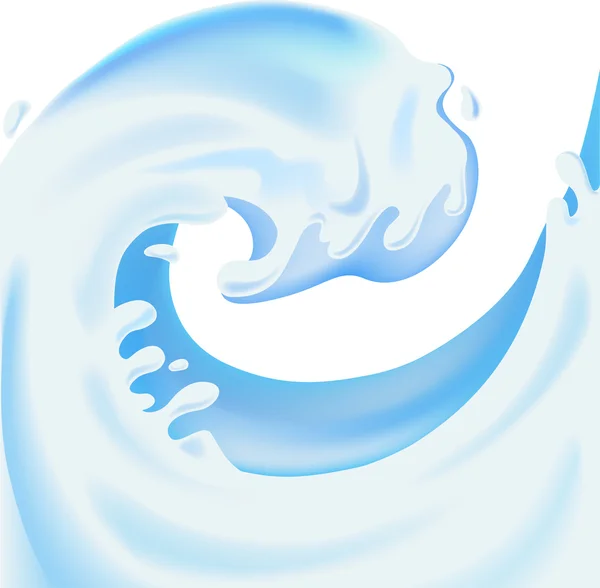 Rostoucí splash yougurt (ilustrace) — Stockový vektor