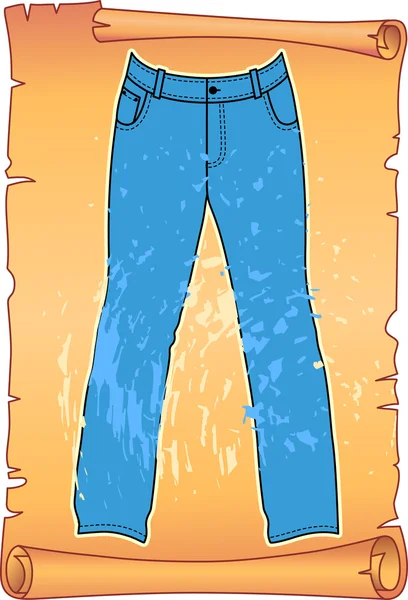 Etikett für Herren-Jeans — Stockvektor
