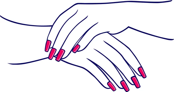 Жінки руки — стоковий вектор