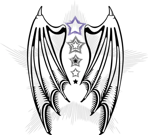 Дьявольские крылья — стоковый вектор