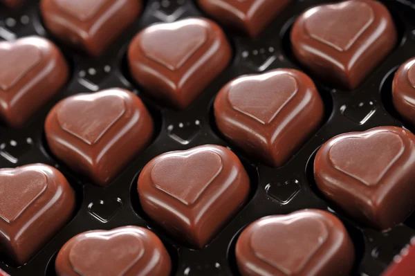 Schokolade in Schachtel — Stockfoto