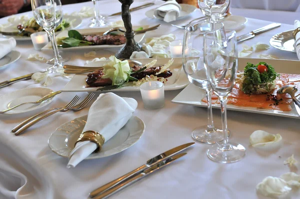 Obiad ślub — Zdjęcie stockowe