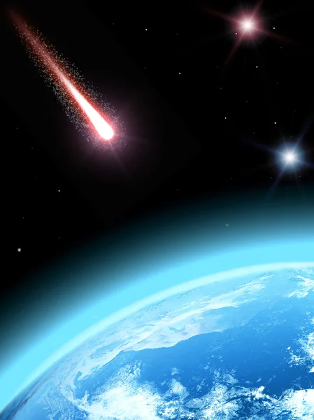 Falling comet — Stock Photo, Image