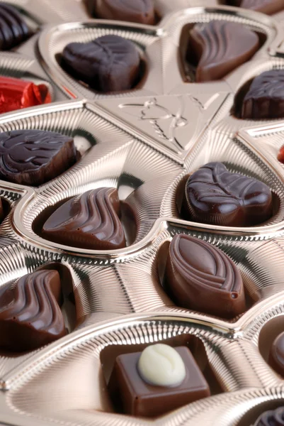 Cioccolatini in scatola di alluminio — Foto Stock