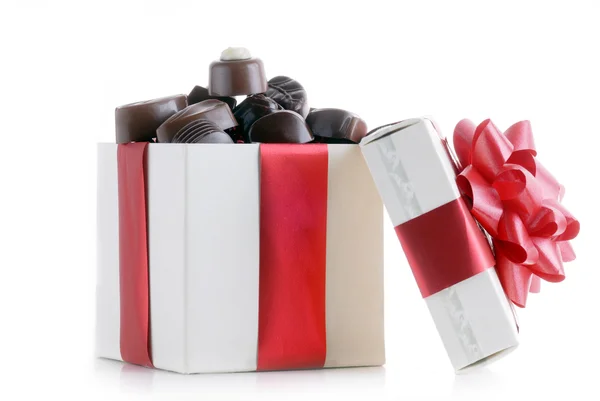 Schokolade in Schachtel — Stockfoto