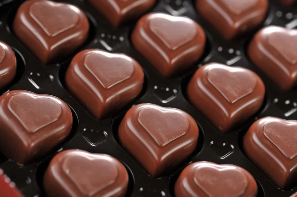 Chocolate in box — Stock Photo, Image