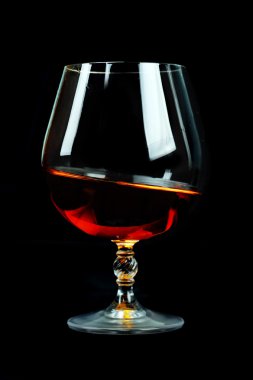 Glass of cognac clipart