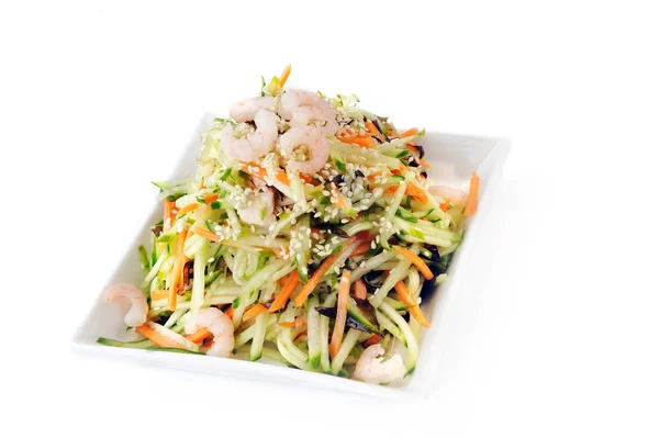 Karidesli sebze salatası — Stok fotoğraf