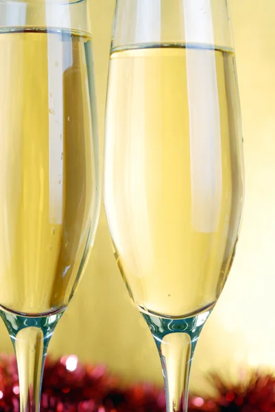 Champagneglazen Stockfoto