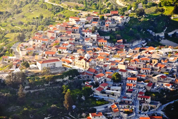 Vista aérea tradicional del pueblo —  Fotos de Stock