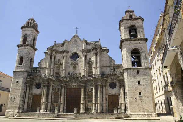 在古巴的哈瓦那大教堂 — 图库照片