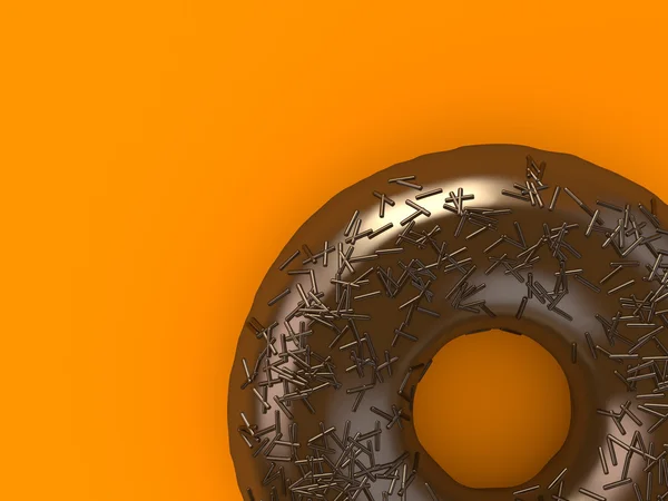 Donut polvilhado — Fotografia de Stock
