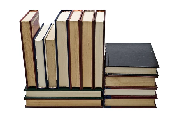 Alte Bücher über Weiß. — Stockfoto
