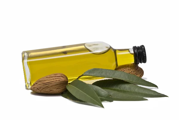 Almond oil. — Zdjęcie stockowe