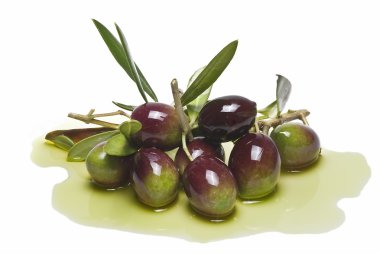 Colorful premium olives. clipart