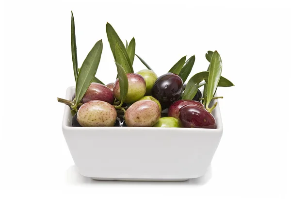Bowl with olives. — Stock Photo, Image