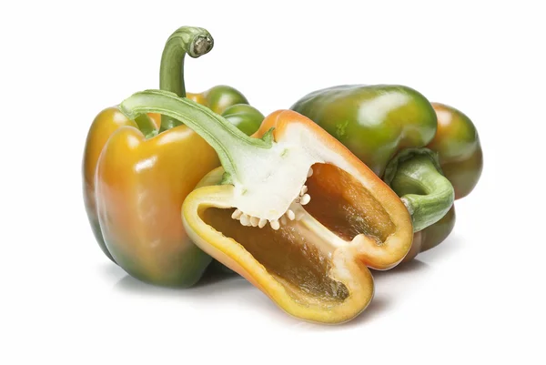 Two peppers and a half. — Stock Photo, Image