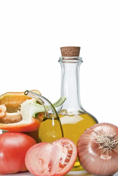 Овочами та оливковою олією. — стокове фото