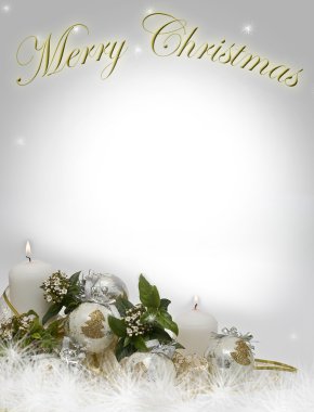 Greeting card for christmas. clipart