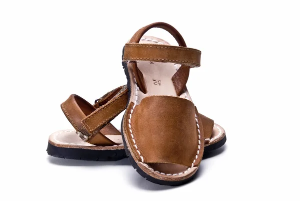 Sandalen aus Leder. — Stockfoto