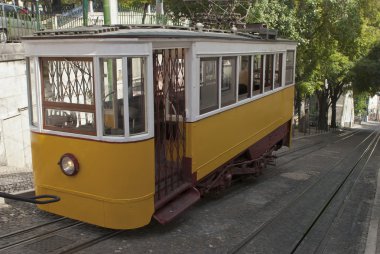 Funicular da Gloria, Lisbon. clipart