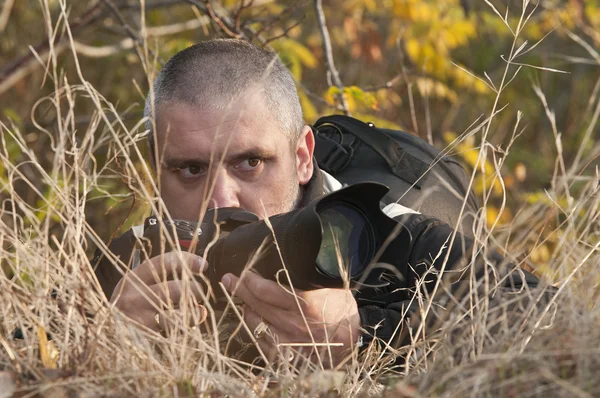 Fotograf versteckt. — Stockfoto