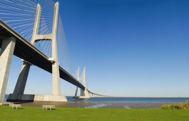 Vasco da Gama Bridge. clipart