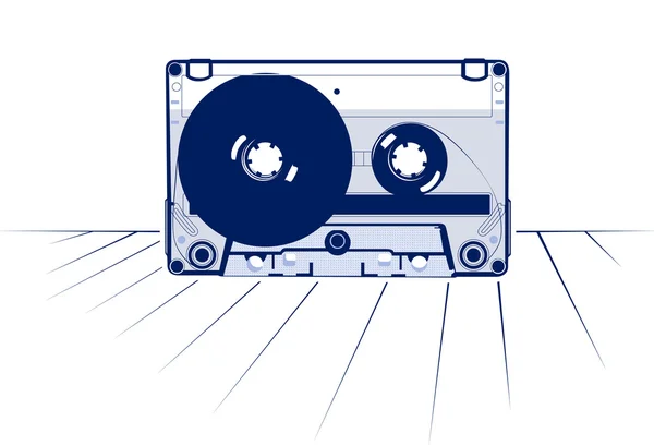 stock vector Tape audio casette