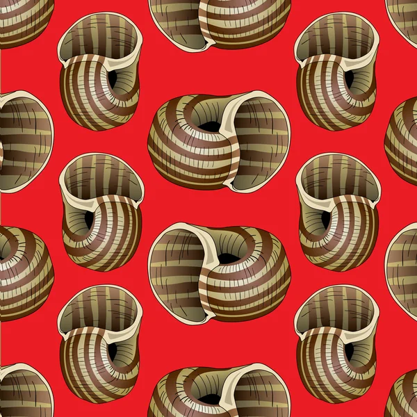 Snail background pattern — Stock Vector
