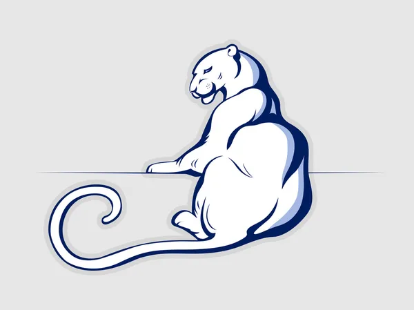 Léopard lion panthère jaguar chat — Image vectorielle
