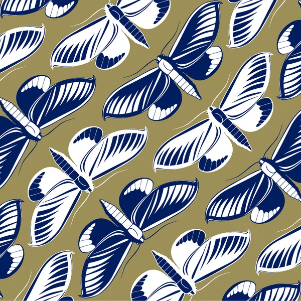 クールな蝶のパターン — ストックベクタ