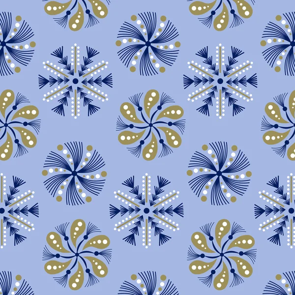 Fond motif flocon de neige — Image vectorielle