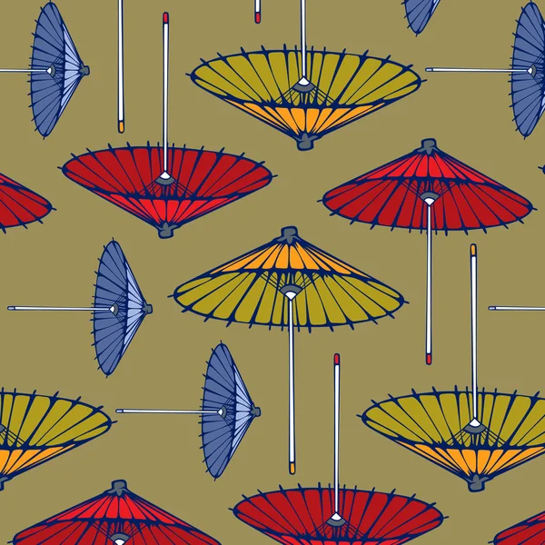 Umbrella pattern background — Stock Vector