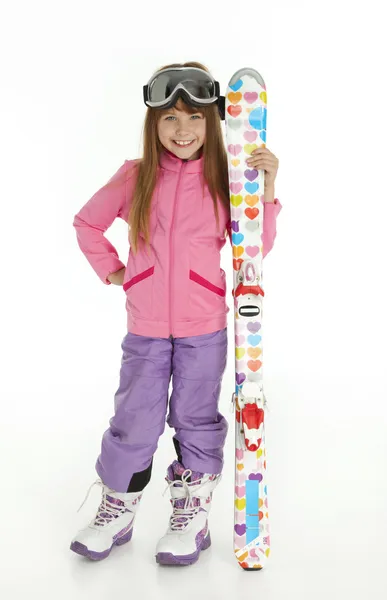 Pretty Little Ski Girl — Stock Photo, Image