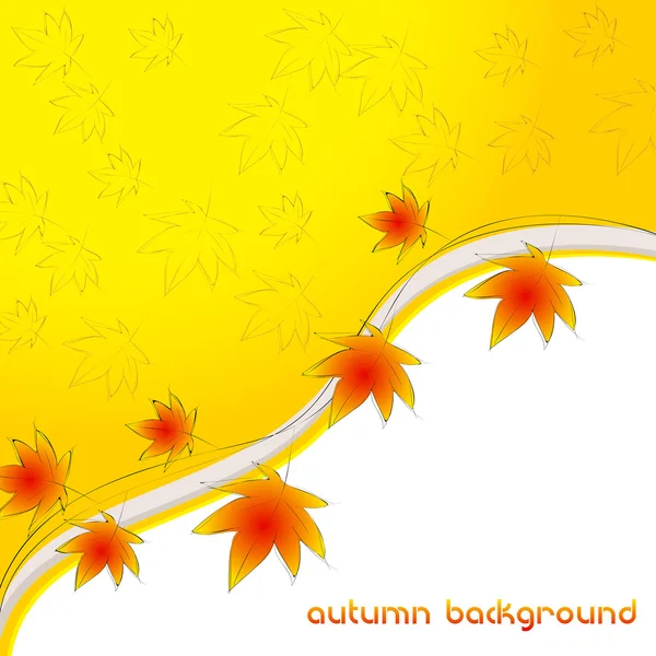 Illustration d'automne élégante — Image vectorielle