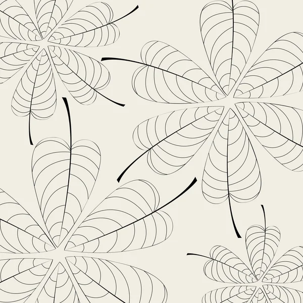 Elegantní podzimní listí ilustrace — Stockový vektor