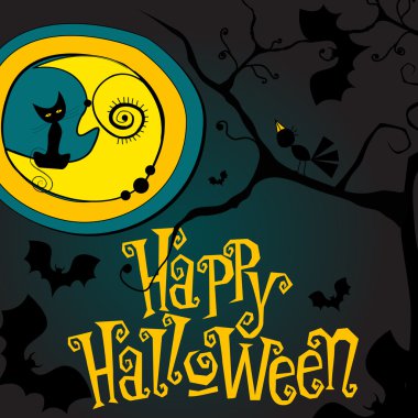 Cute Halloween illustration clipart