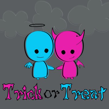 Cute Halloween illustration clipart