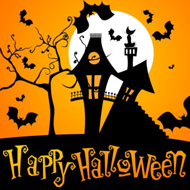 Cute Halloween illustration clipart