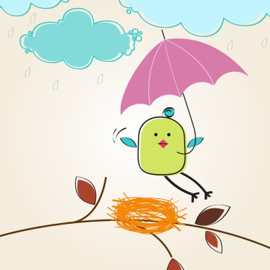 Cute autumn illustration clipart