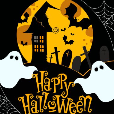 Cute Halloween illustration clipart