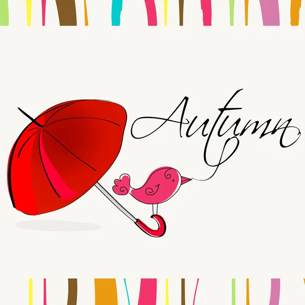 Mignonne illustration d'automne — Image vectorielle