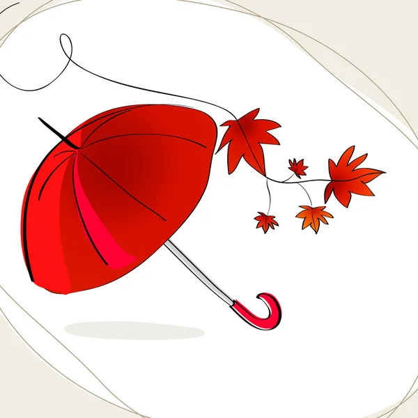 Ładny ilustracja jesień — Wektor stockowy