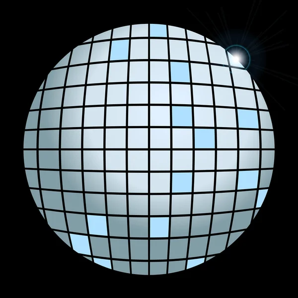 Vecteur argent disco globe — Image vectorielle