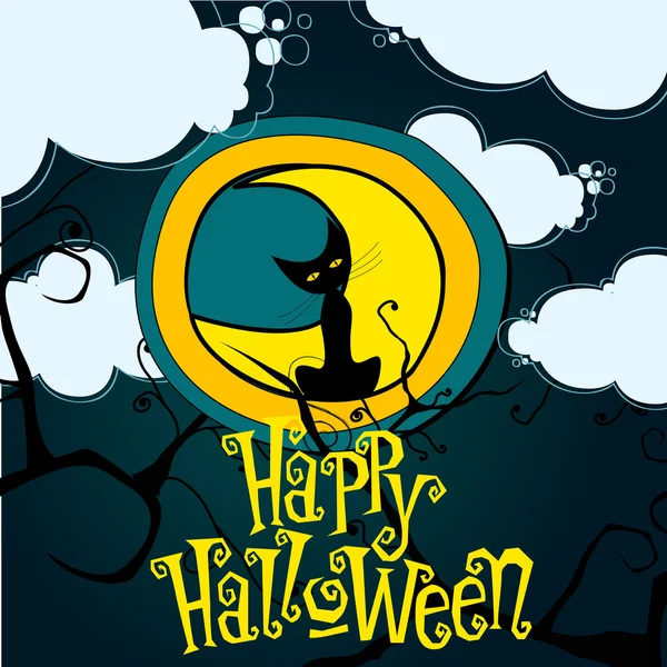 Linda ilustración de Halloween — Vector de stock